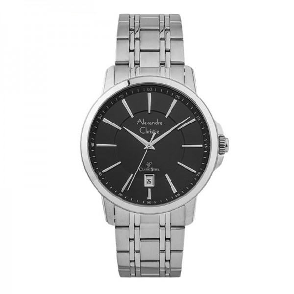 Alexandre Christie AC 8636 Silver Black MDBSSBA MAN